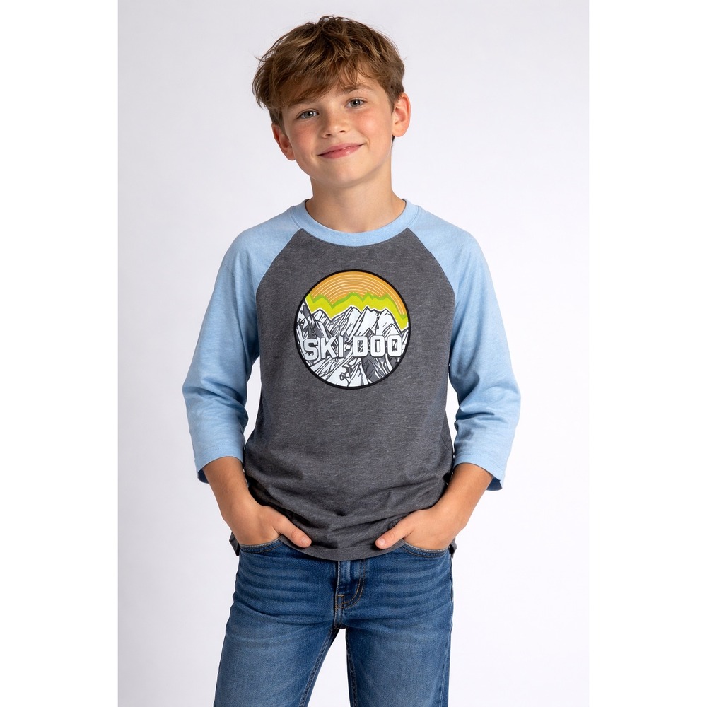 Ski-Doo Kid's Baseball LS T-Shirt Boy's or Girl's‎ Size 7-8 New With Tags